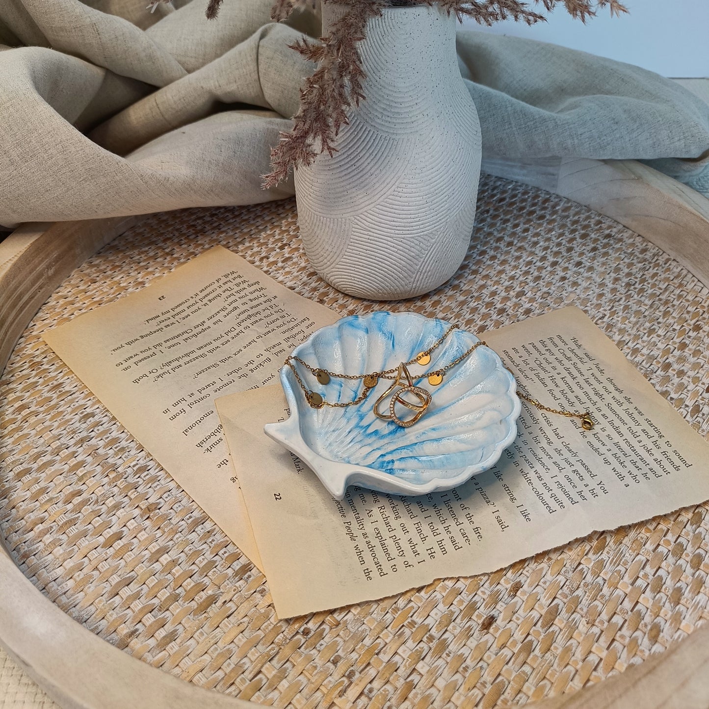 Seashell Tray Blue