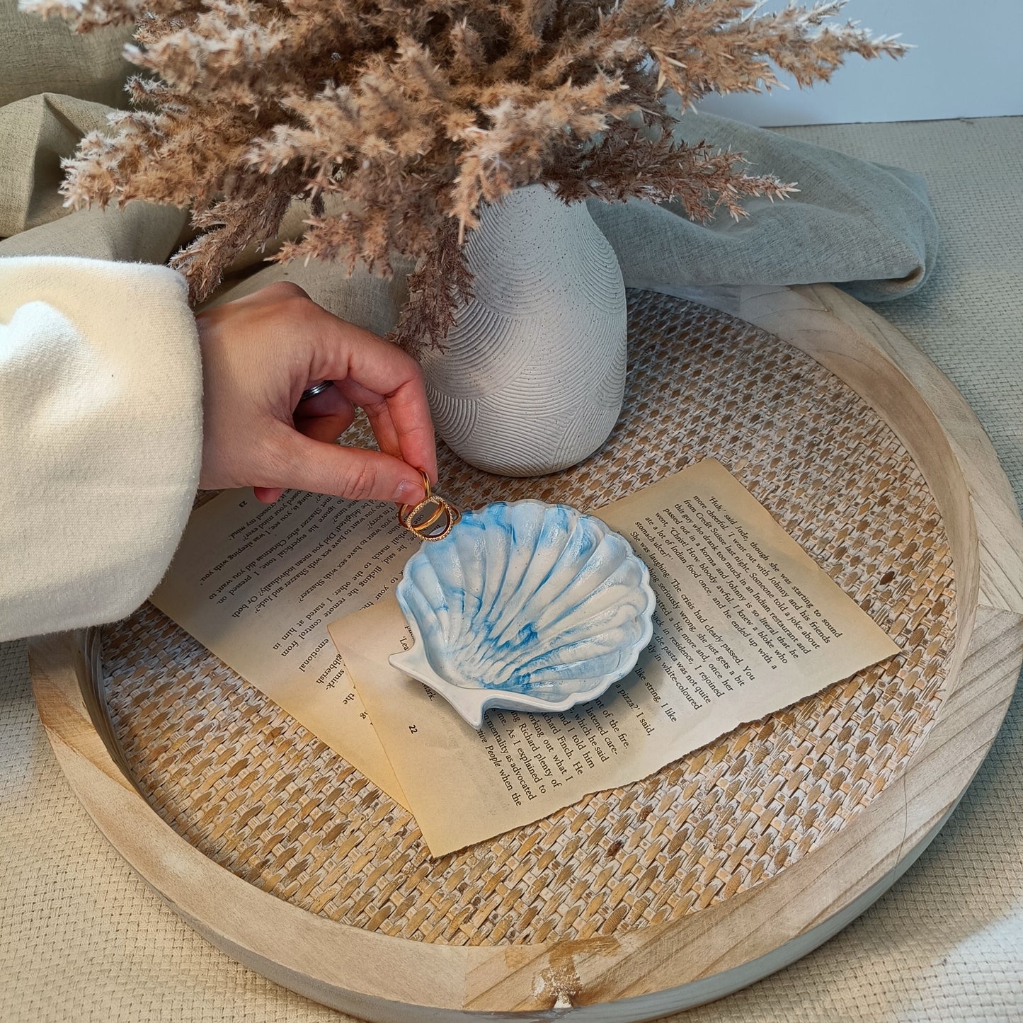 Seashell Tray Blue